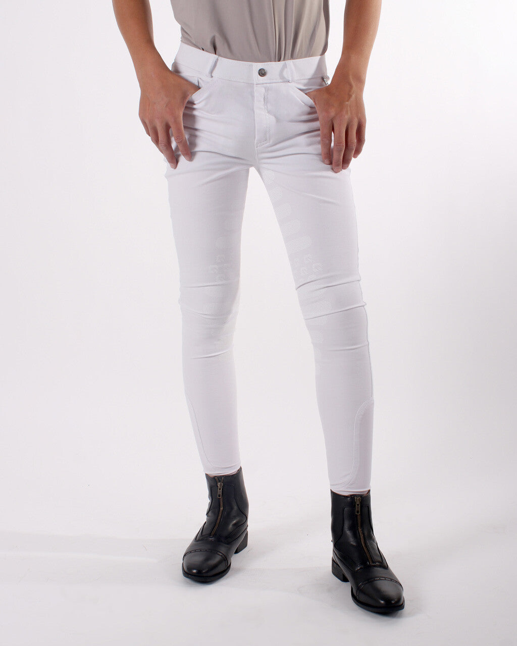 Pantalones Pantalón Breeches Fillip Junior leg grip QHP para equitación - vista 19
