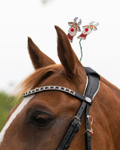Cabezadas testera pieza accessory Christmas QHP para equitación - vista 8
