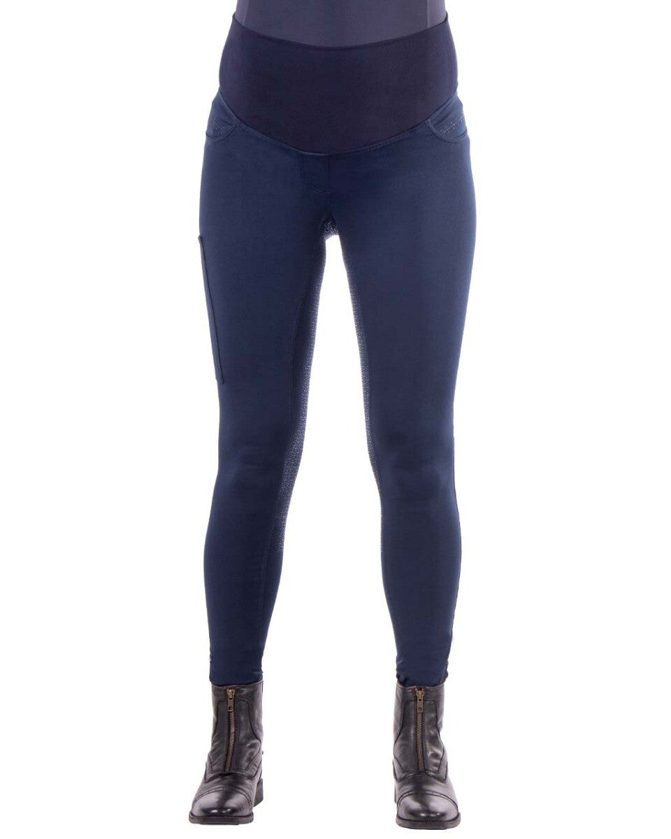 Pantalones Maternity tights full grip QHP para equitación - vista 21