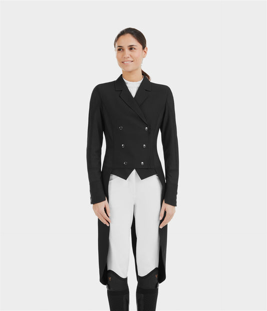 Chaqueta Long Frac Mesh Long chaqueta de competición for Women Horse Pilot para equitación