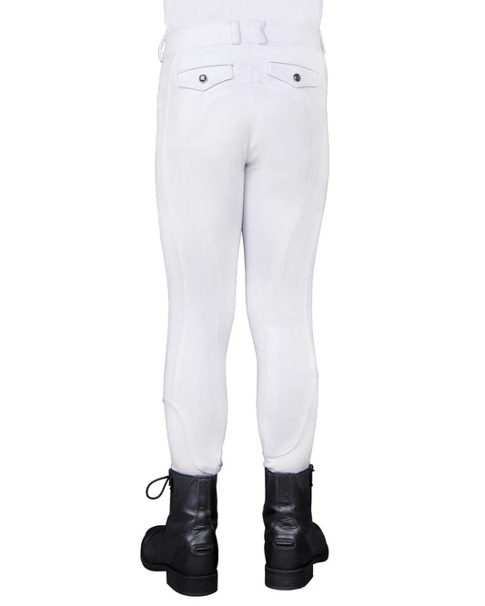 Pantalones Pantalón Breeches Kae Junior knee grip QHP para equitación - vista 2