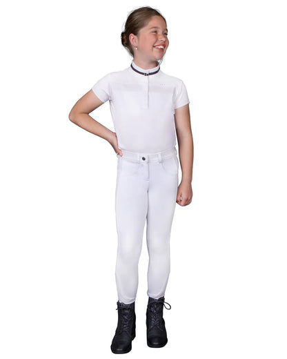 Pantalones Pantalón Breeches Kae Junior knee grip QHP para equitación - vista 16