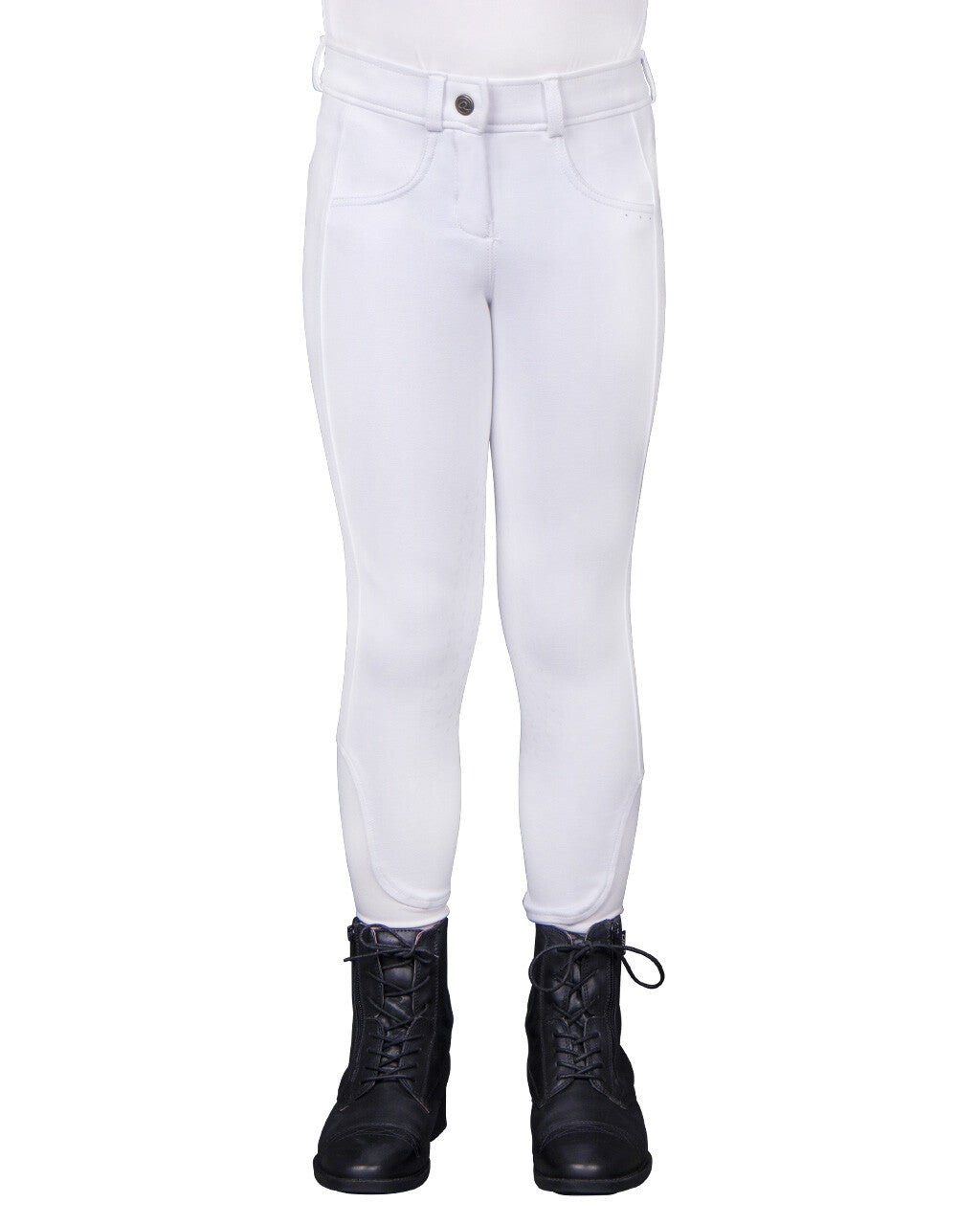 Pantalones Pantalón Breeches Kae Junior knee grip QHP para equitación - vista 30