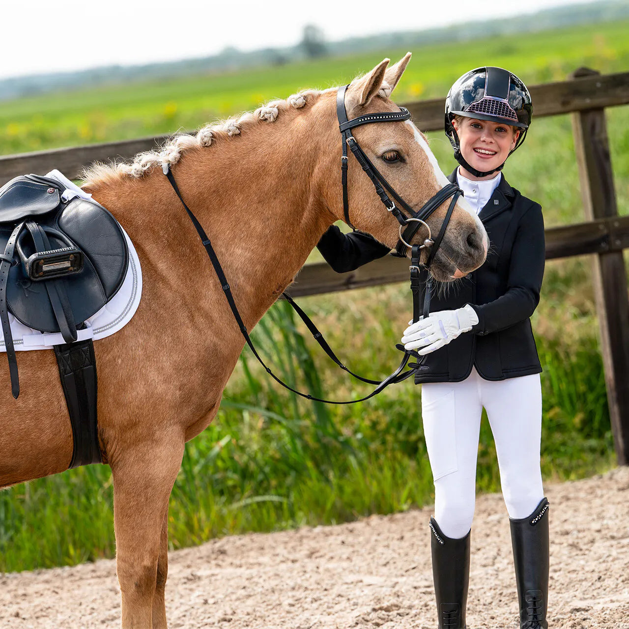 Mallas Eden Junior Competition full grip QHP para equitación - vista 16