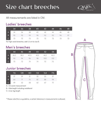 Mallas Kae Junior leg grip QHP para equitación - vista 8