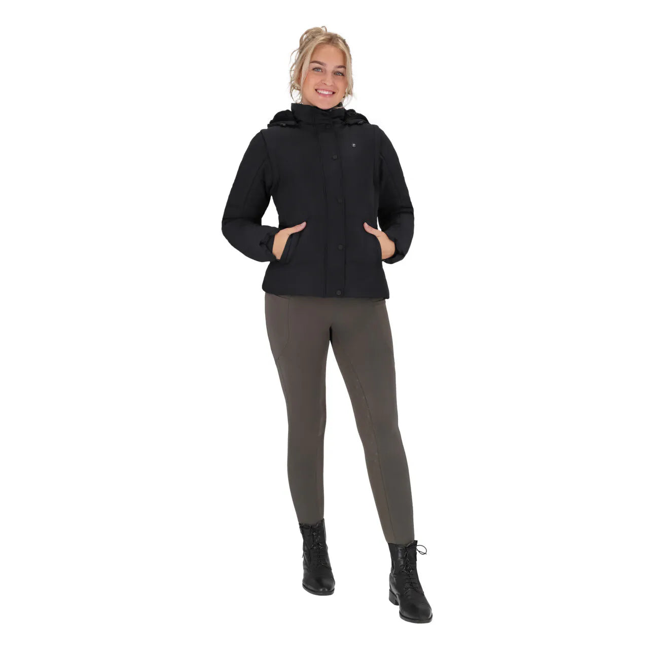 Chaqueta invierno jacket Rayah con desmontable sleeves QHP para invierno - vista 6