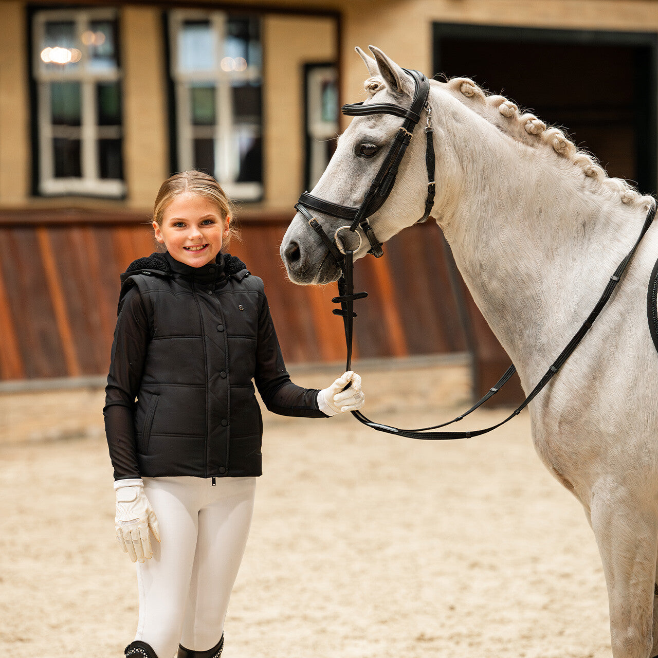 Chaqueta invierno jacket Rayah Junior con desmontable sleeves QHP para invierno - vista 17