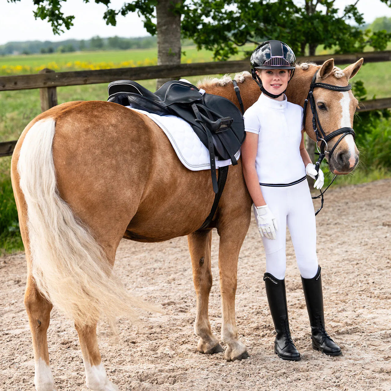 Polo / Camiseta Competition shirt Zayla Junior QHP para equitación - vista 10