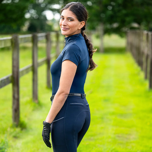 Pantalones Pantalón Breeches Nyomi leg grip QHP para equitación - vista 2