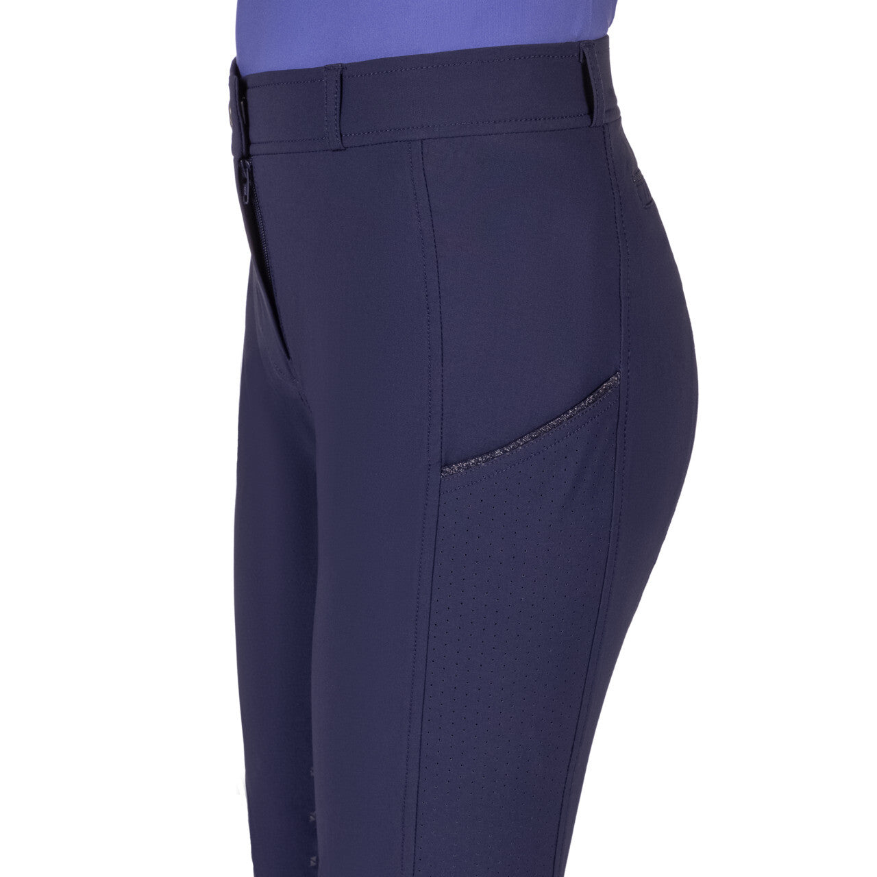 Pantalones Pantalón Breeches Nyomi Junior leg grip QHP para equitación - vista 13