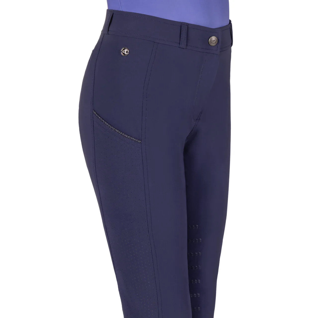 Pantalones Pantalón Breeches Nyomi Junior leg grip QHP para equitación - vista 16