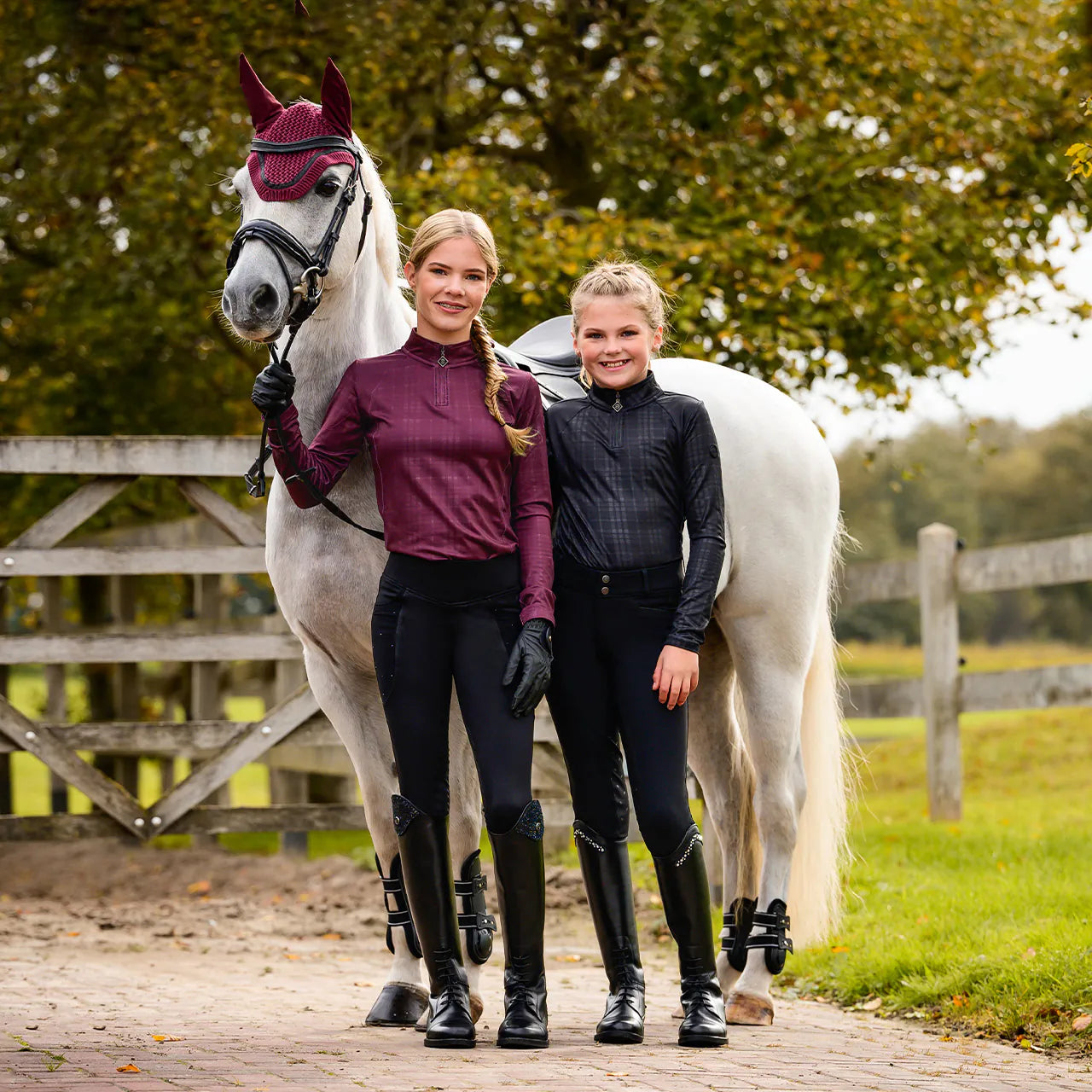Pantalones Pantalón Breeches Zahra Junior full grip QHP para equitación - vista 20
