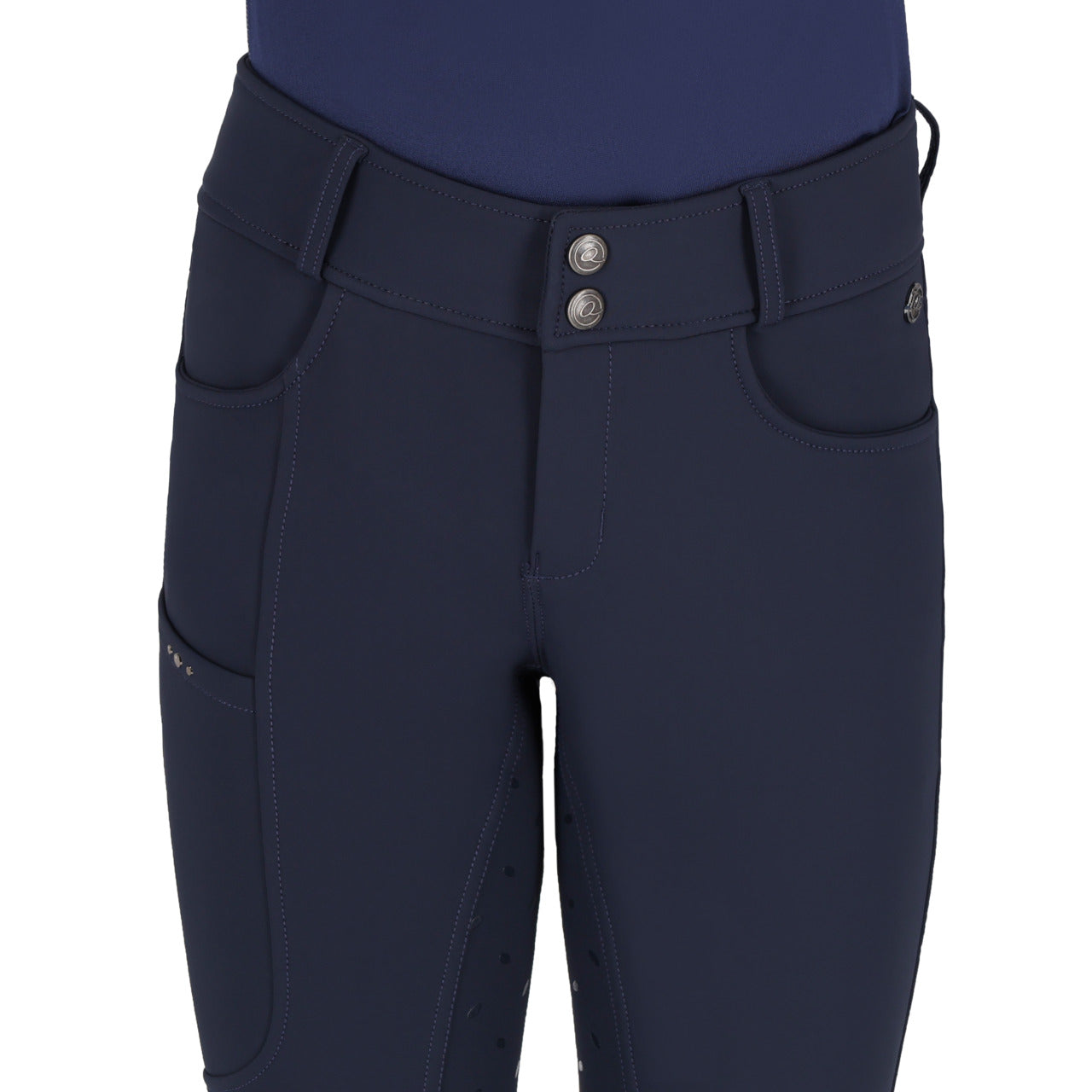Pantalones Pantalón Breeches Lymee softshell Junior full grip QHP para equitación - vista 9