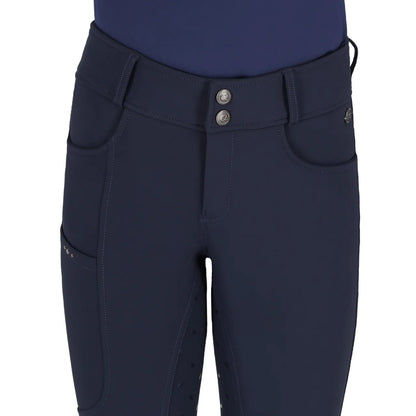 Pantalones Pantalón Breeches Lymee softshell Junior full grip QHP para equitación - vista 10