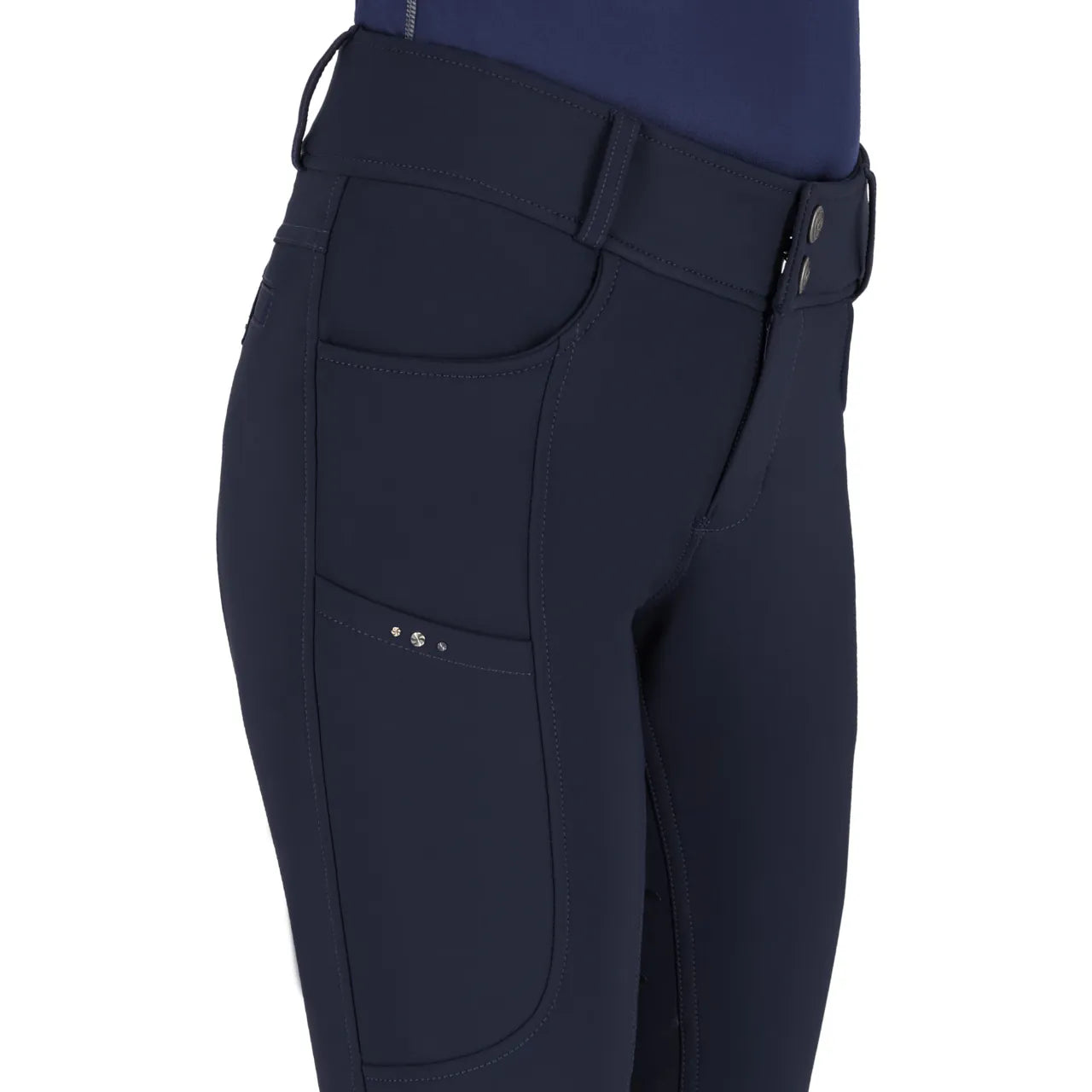 Pantalones Pantalón Breeches Lymee softshell Junior full grip QHP para equitación - vista 14