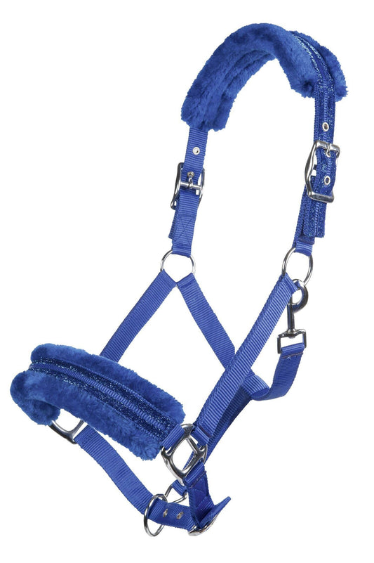 Cabezada nylon -Glitter- con borreguillo HKM para equitación - vista 2