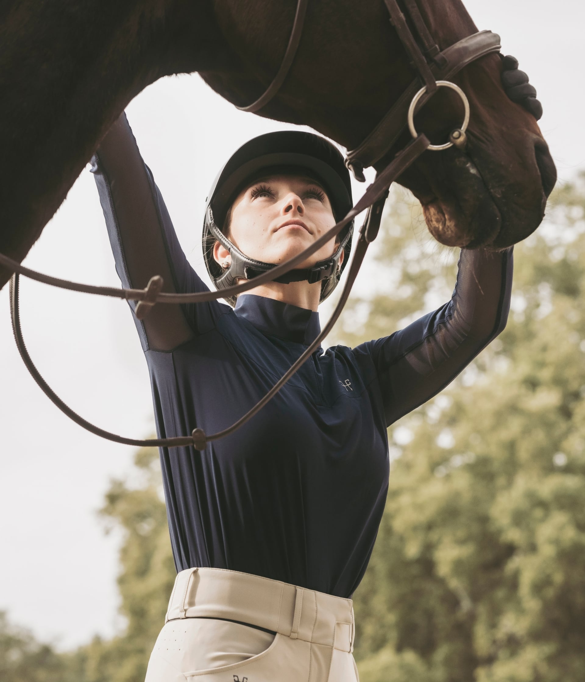 Camisas técnicas Sunrise UV-protective riding shirt for women Horse Pilot para equitación - vista 11