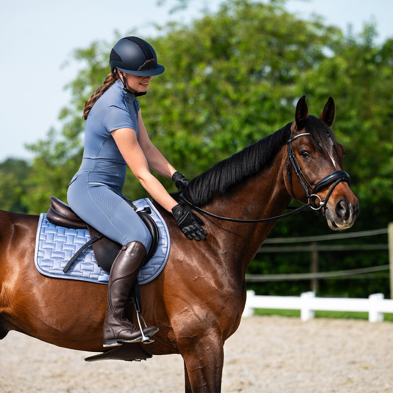 Mallas Aubree leg grip QHP para equitación - vista 3