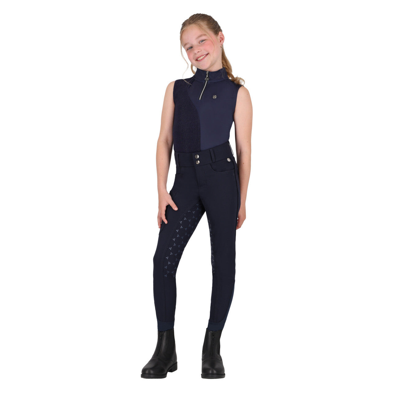 Pantalones Pantalón Breeches Aubree Junior full grip QHP para equitación - vista 17