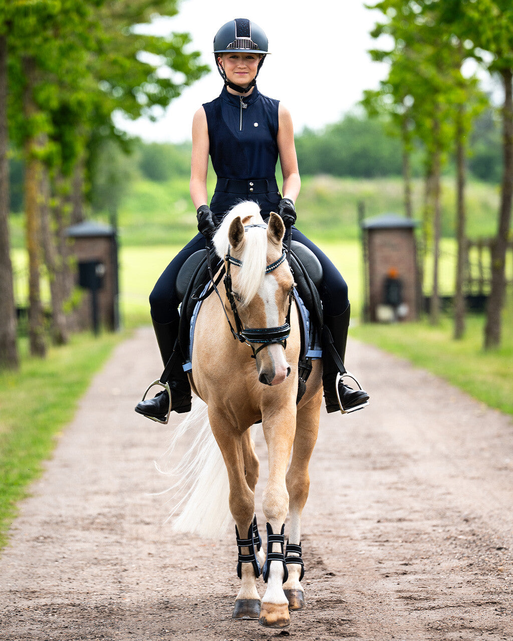 Pantalones Pantalón Breeches Aubree Junior full grip QHP para equitación - vista 20