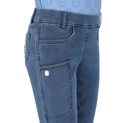 Mallas Rosalynn Junior full grip Denim QHP para equitación - vista 16