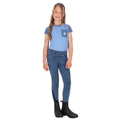 Mallas Rosalynn Junior full grip Denim QHP para equitación - vista 32