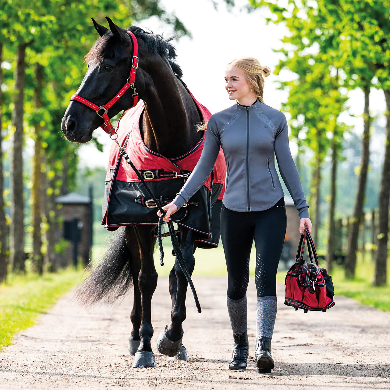 Chaqueta Sweat jacket Oakleigh QHP para equitación - vista 18