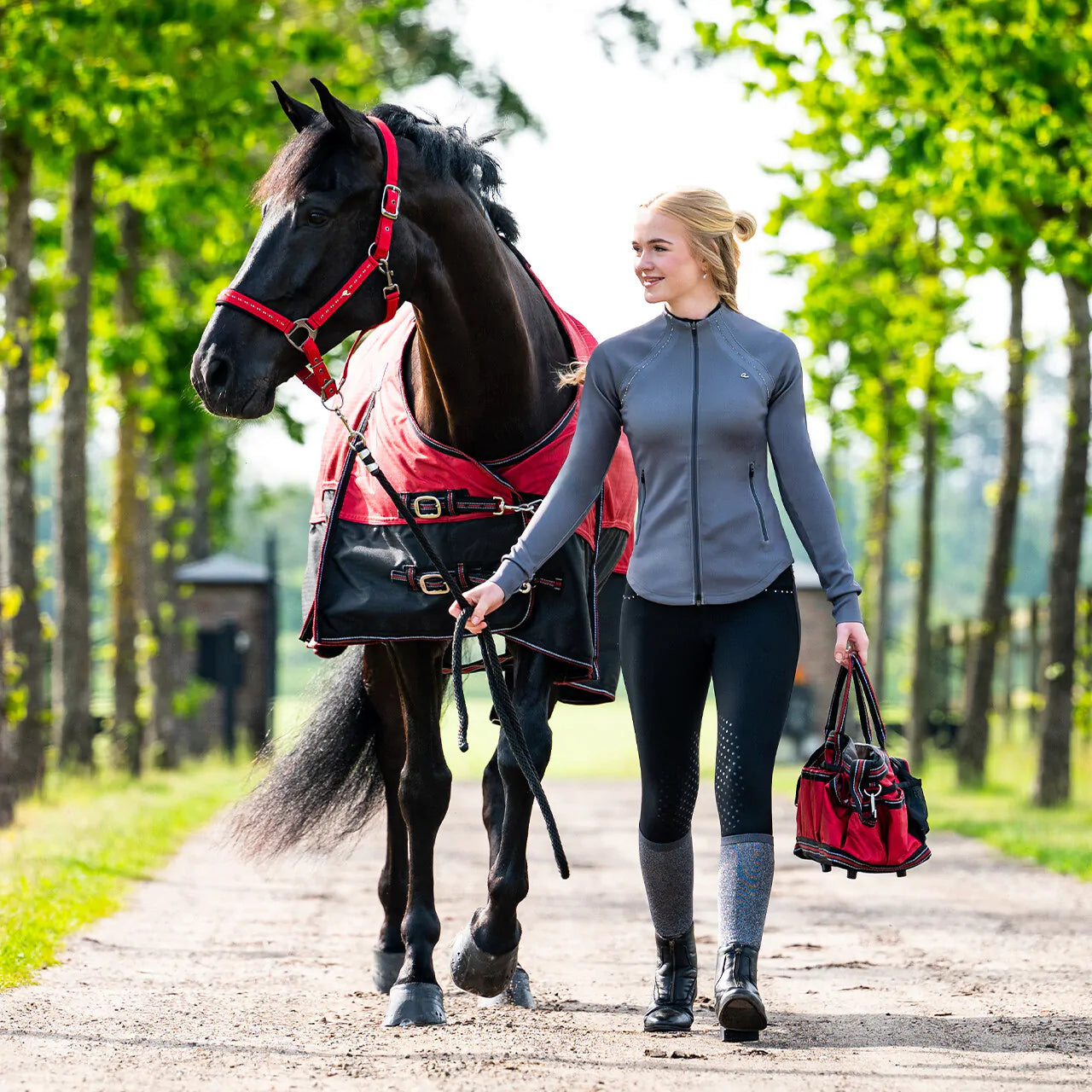 Chaqueta Sweat jacket Oakleigh QHP para equitación - vista 12