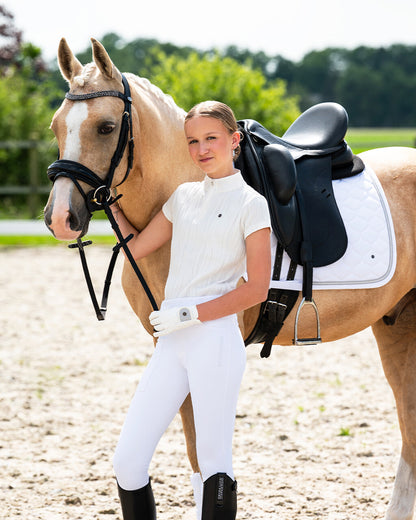Polo / Camiseta Competition shirt Kynlee Junior QHP para equitación - vista 35