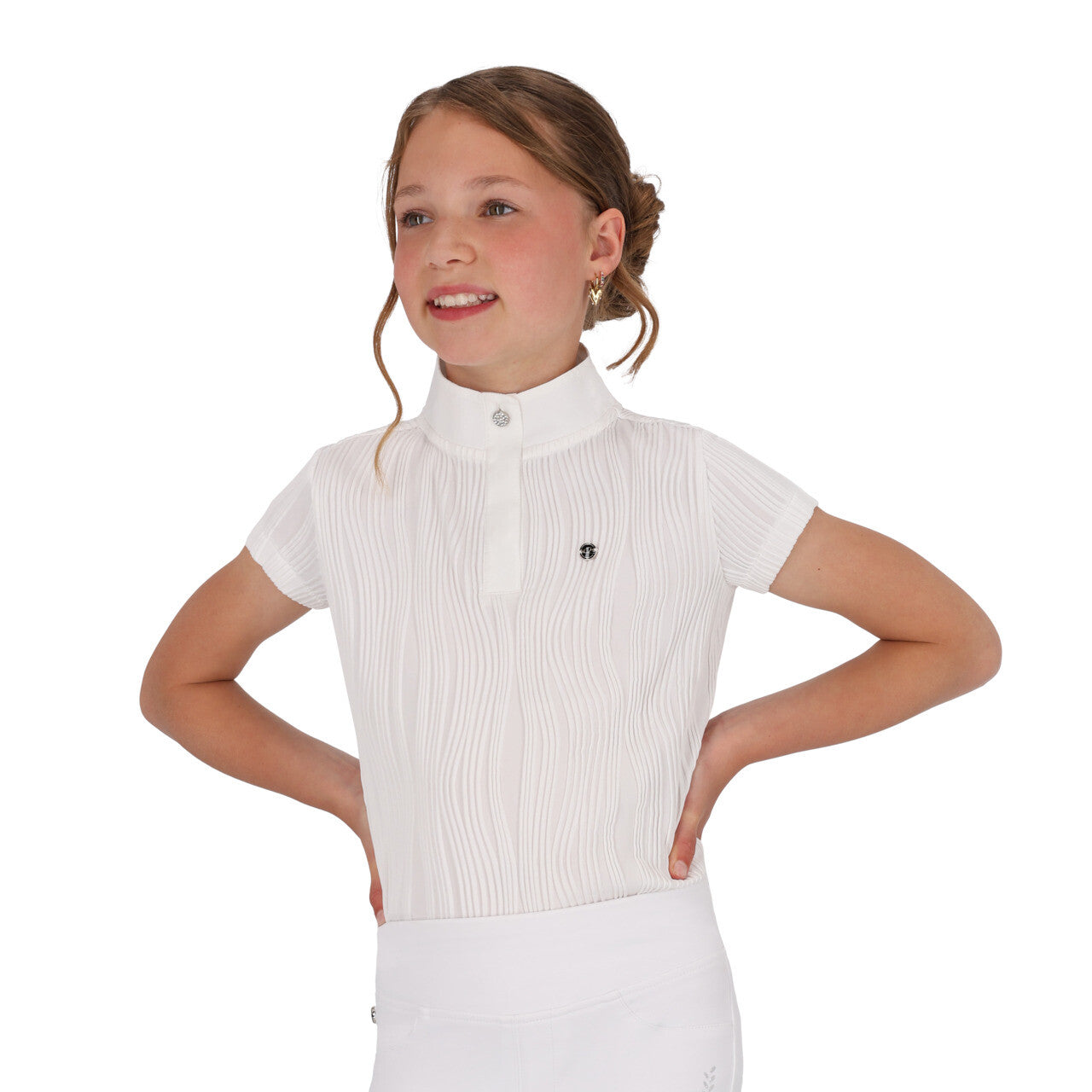 Polo / Camiseta Competition shirt Kynlee Junior QHP para equitación - vista 21