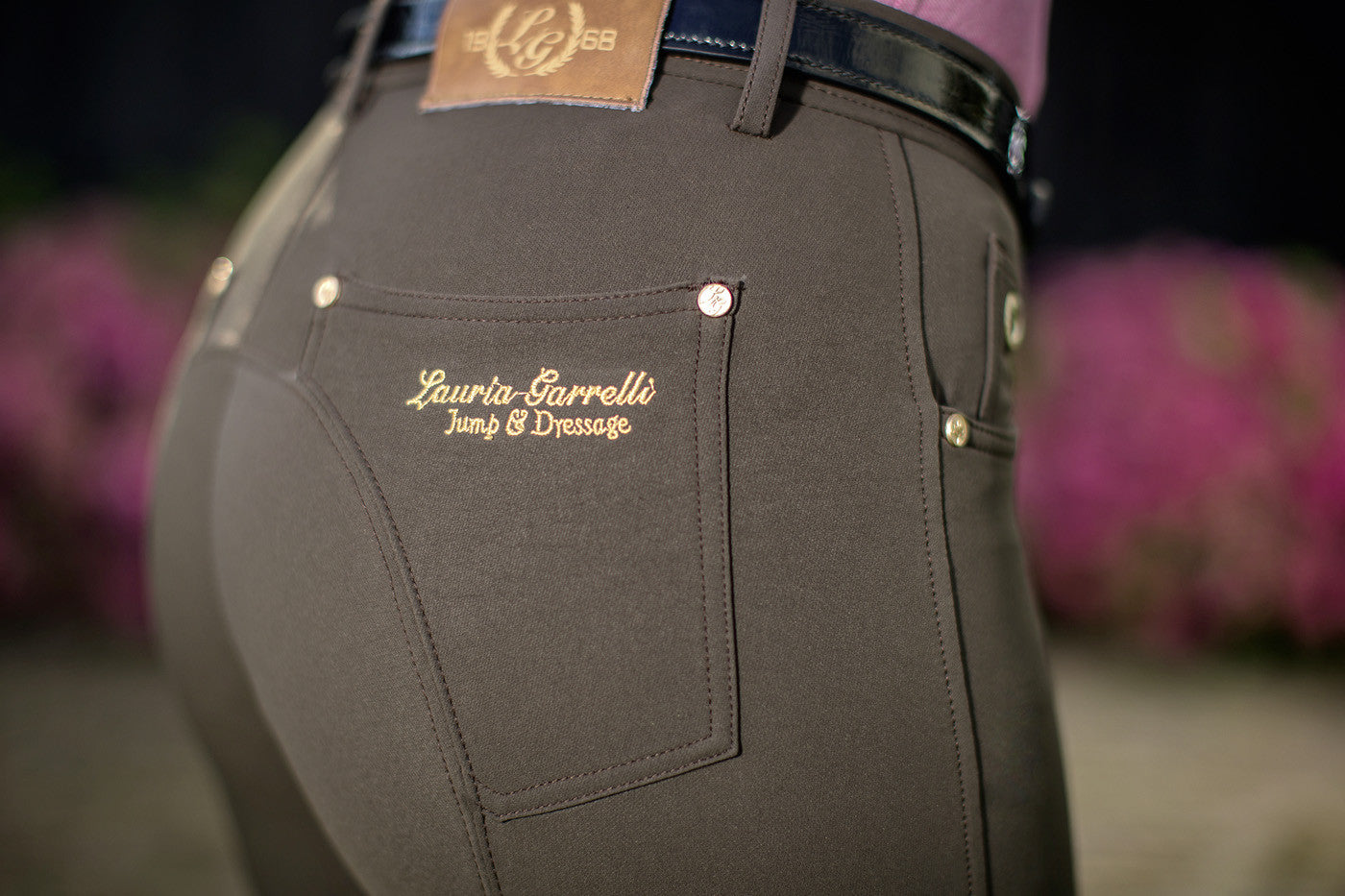 Silicone Knee Patch Breeches Lauria Garrelli LG Basic Breeches with Silicone detalle 9