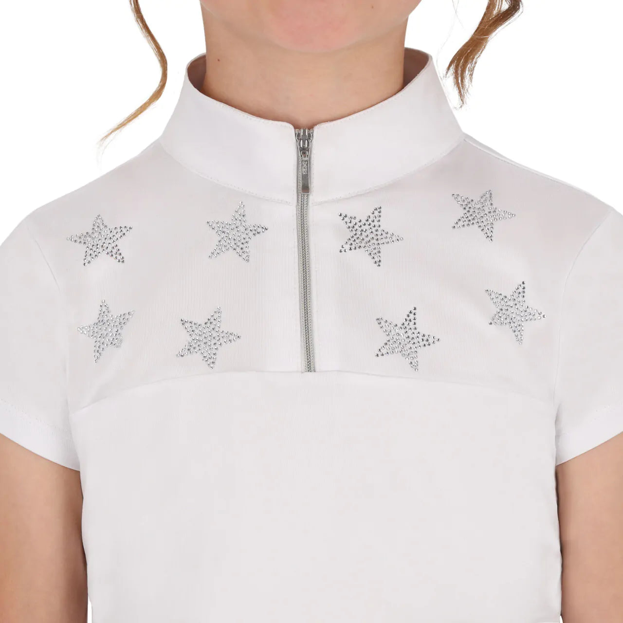 Polo / Camiseta Competition shirt Jipp Junior QHP para equitación - vista 4