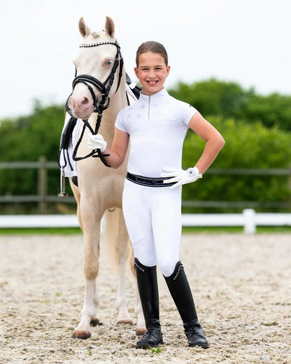 Polo / Camiseta Competition shirt Jipp Junior QHP para equitación - vista 12