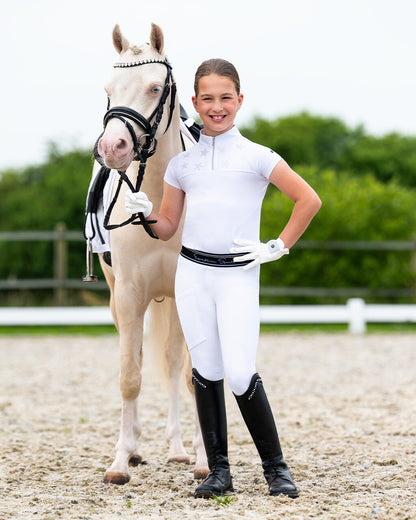 Polo / Camiseta Competition shirt Jipp Junior QHP para equitación - vista 35