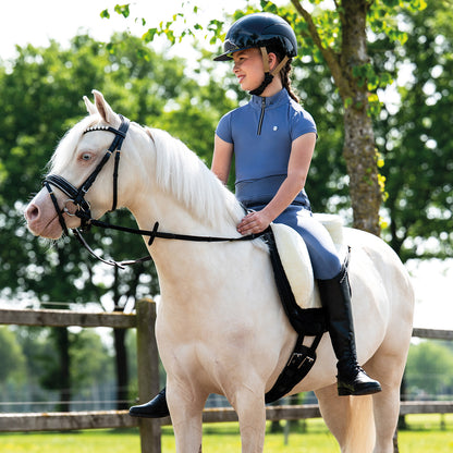 Polo / Camiseta Sport shirt manga corta Aubree Junior QHP para equitación - vista 17