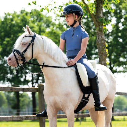 Polo / Camiseta Sport shirt manga corta Aubree Junior QHP para equitación - vista 18