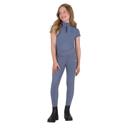 Polo / Camiseta Sport shirt manga corta Aubree Junior QHP para equitación - vista 6