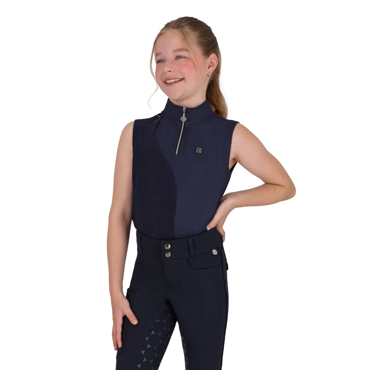 Camisetas Sleeveless parte superior Aubree Junior QHP para equitación - vista 14