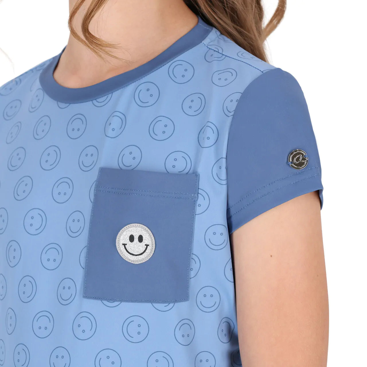 Polo / Camiseta Sport shirt Rosalynn Junior QHP para equitación - vista 6