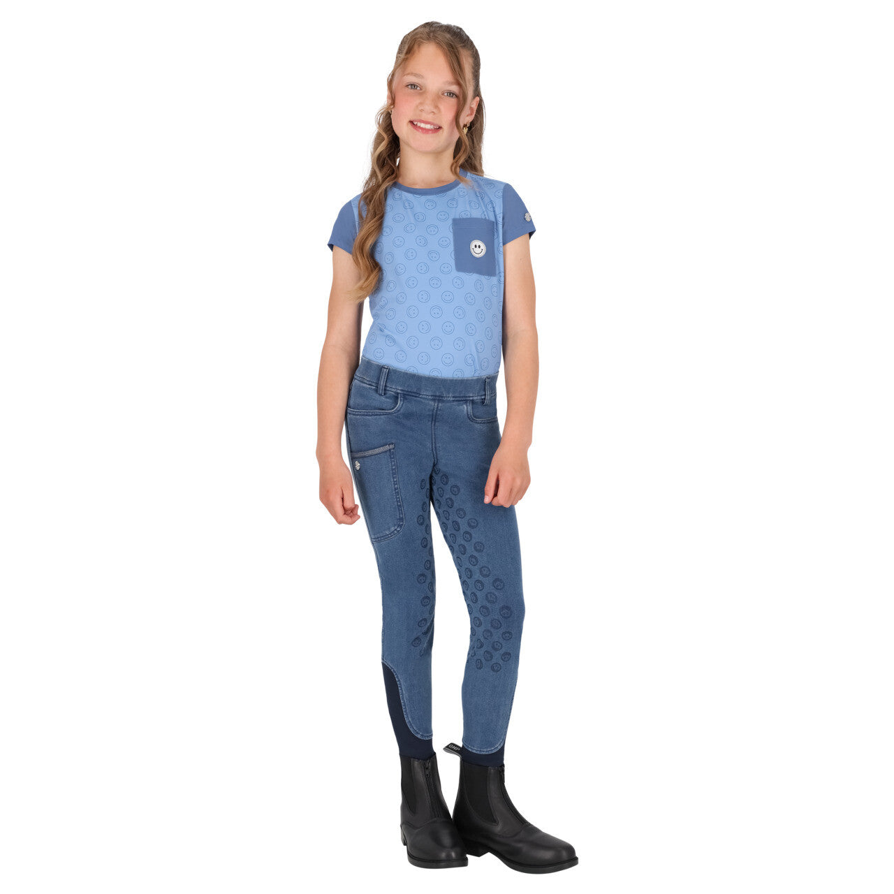 Polo / Camiseta Sport shirt Rosalynn Junior QHP para equitación - vista 7