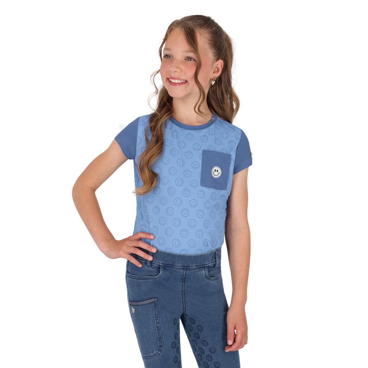 Polo / Camiseta Sport shirt Rosalynn Junior QHP para equitación - vista 37
