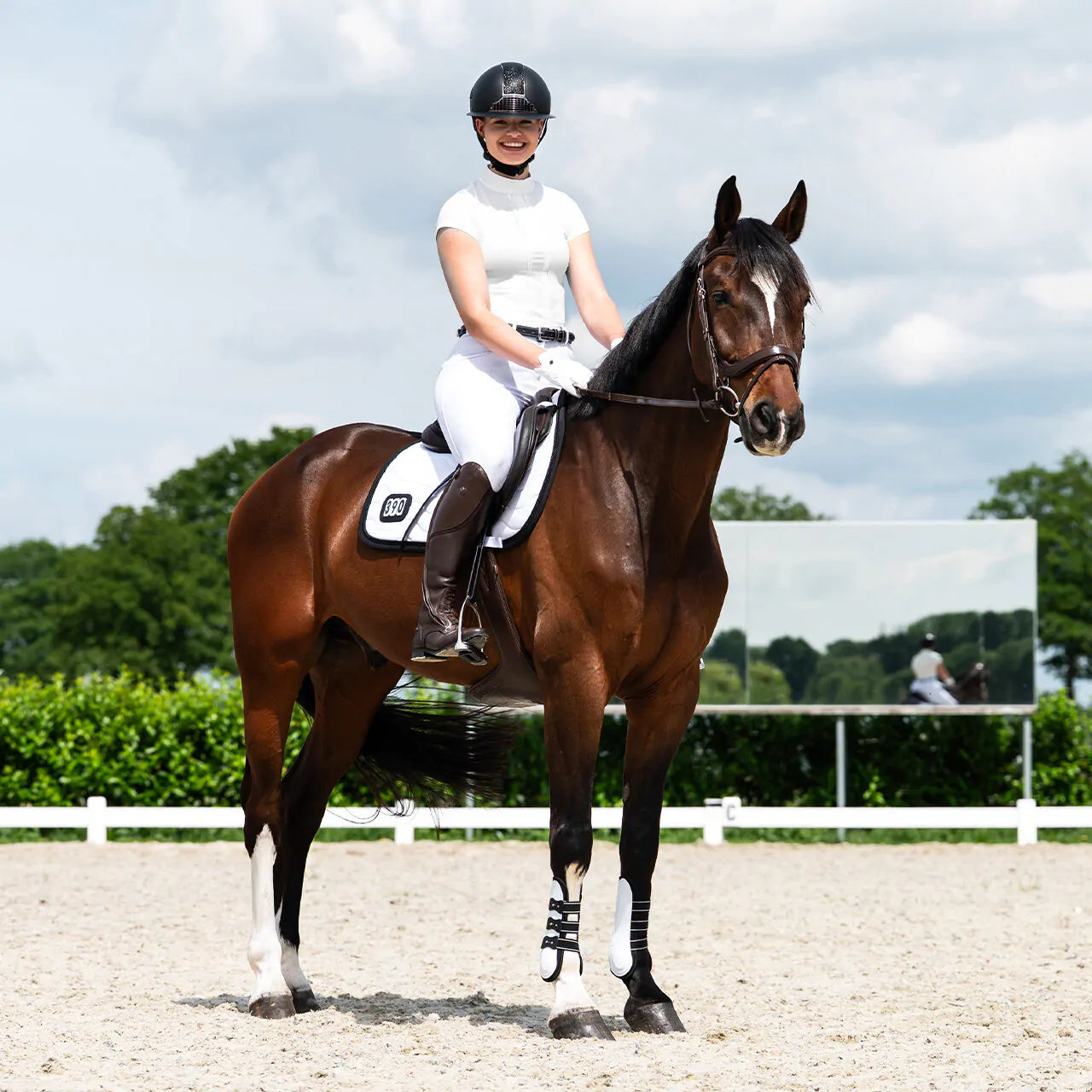 Polo / Camiseta Competition shirt manga corta Vaila QHP para equitación - vista 10