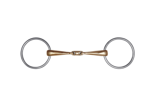 Embocaduras Filetes Stübben Loose Ring Snaffle, double broken 16 mm para equitación