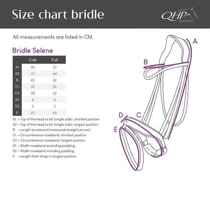 Cabezada inglesa Cabezada inglesa Selene incl. reins QHP para equitación - vista 10