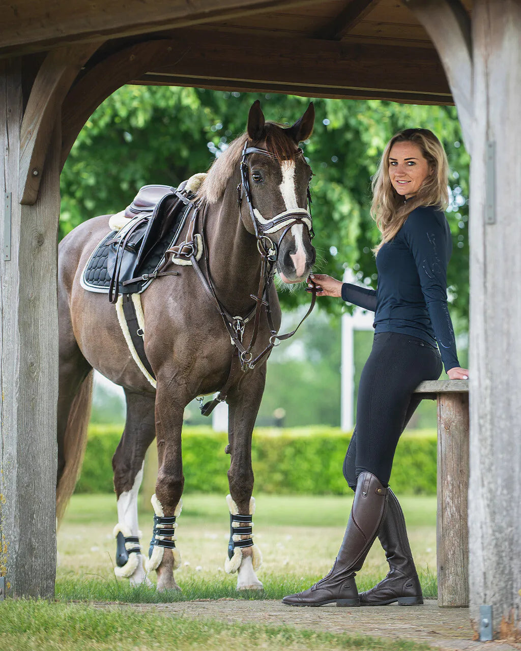Cabezada inglesa Cabezada inglesa Ontario incl. reins QHP para equitación - vista 8