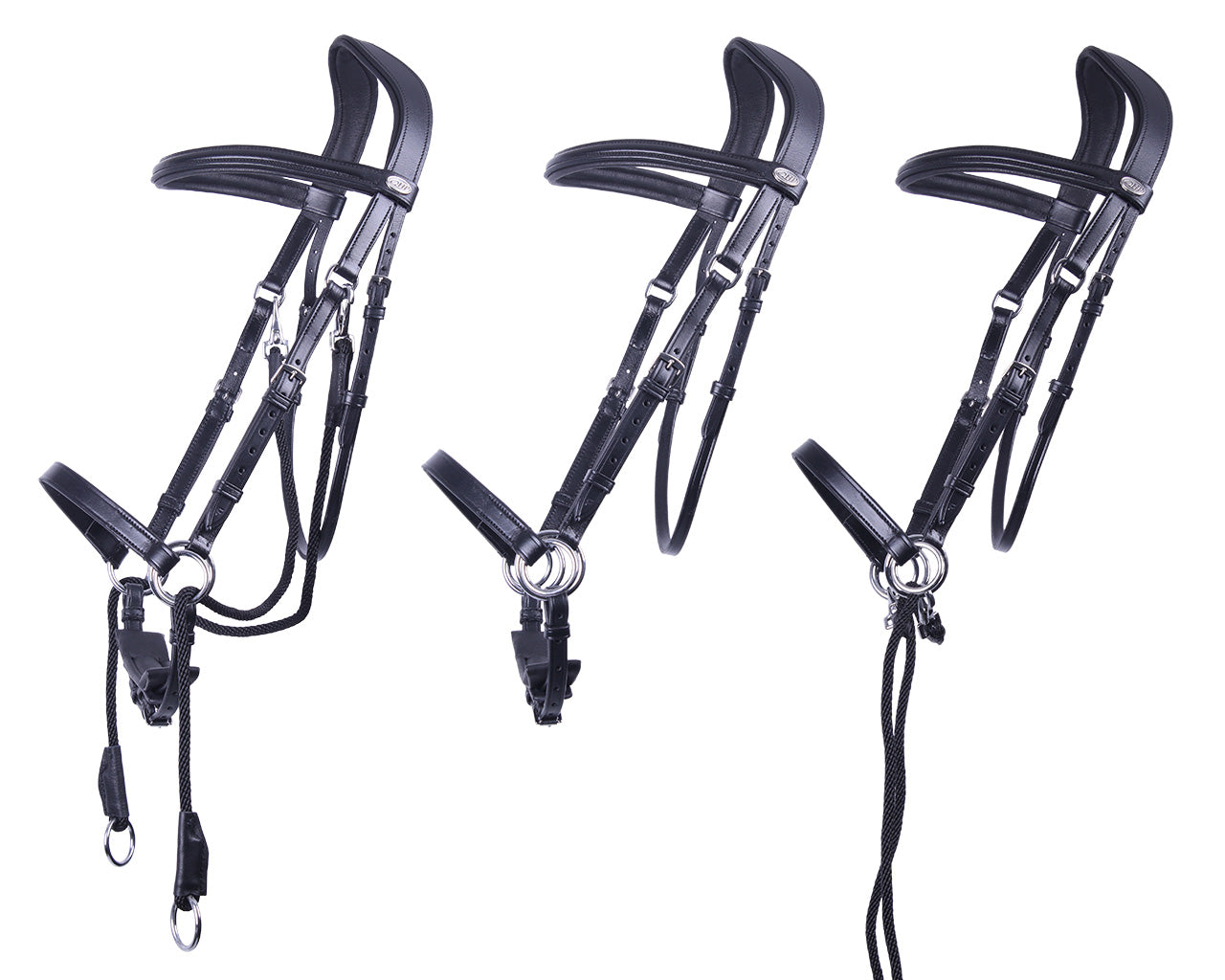 Cabezada inglesa Bitless Cabezada inglesa Ceto incl. reins QHP para equitación - vista 30