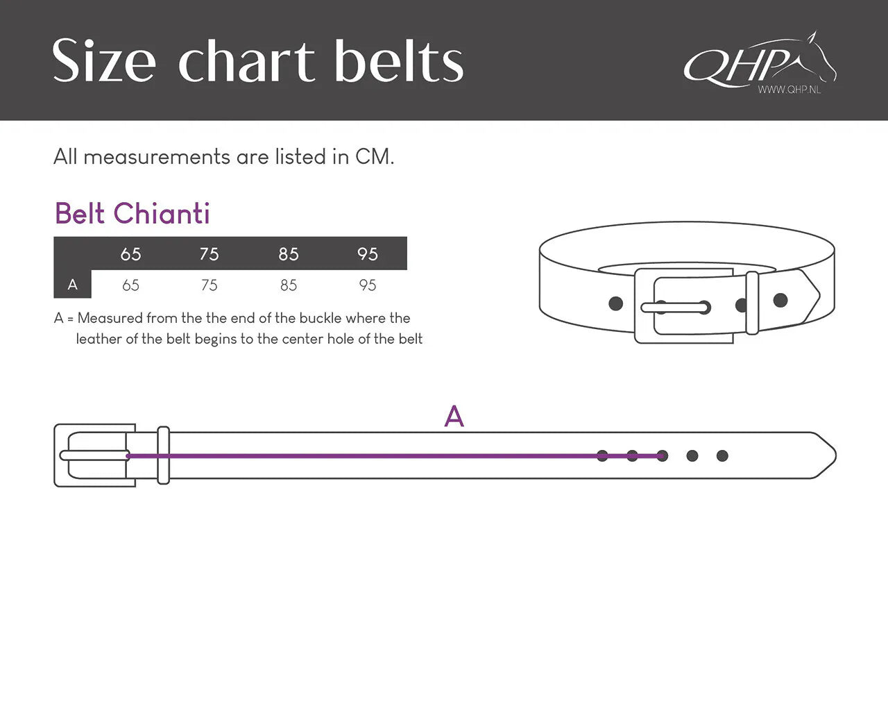 Cinturón Belt Chianti QHP para equitación - vista 14