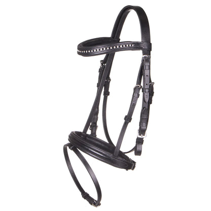 Cabezada inglesa Bridle Beli incl. reins QHP para equitación - vista 12