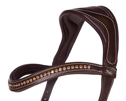 Cabezada inglesa Bitless Cabezada inglesa Anatomical incl. reins QHP para equitación - vista 3