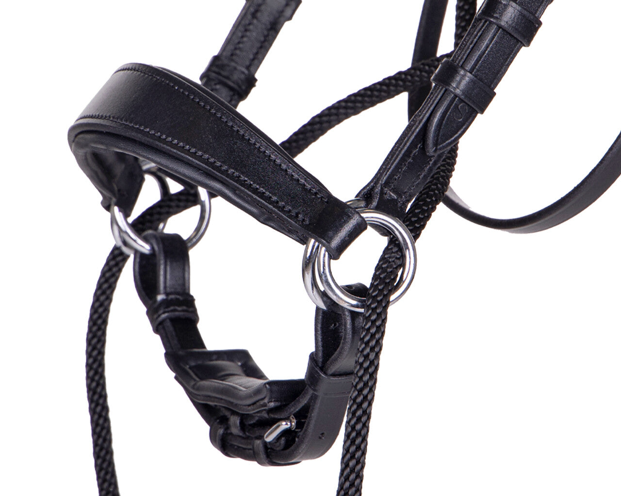 Cabezada inglesa Bitless Cabezada inglesa Thunderbolt incl. reins QHP para equitación - vista 3